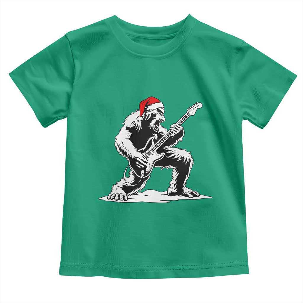 Funny Bigfoot Guitar Toddler T Shirt Rock and Roll Christmas - Wonder Print Shop