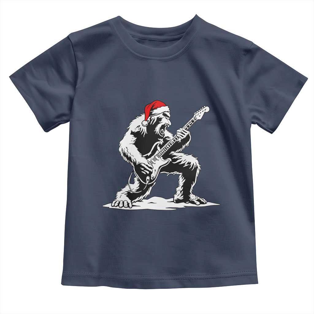 Funny Bigfoot Guitar Toddler T Shirt Rock and Roll Christmas - Wonder Print Shop