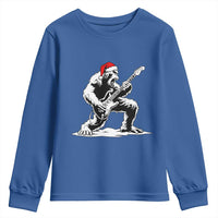 Funny Bigfoot Guitar Youth Sweatshirt Rock and Roll Christmas - Wonder Print Shop