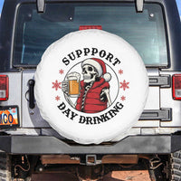 Funny Skeleton Beer Christmas Spare Tire Cover Support Day Drinking - Wonder Print Shop