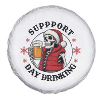 Funny Skeleton Beer Christmas Spare Tire Cover Support Day Drinking - Wonder Print Shop