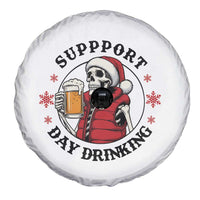 Funny Skeleton Beer Christmas Spare Tire Cover Support Day Drinking - Wonder Print Shop