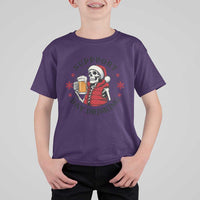Funny Skeleton Beer Christmas T Shirt For Kid Support Day Drinking - Wonder Print Shop
