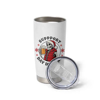 Funny Skeleton Beer Christmas Tumbler Cup Support Day Drinking - Wonder Print Shop