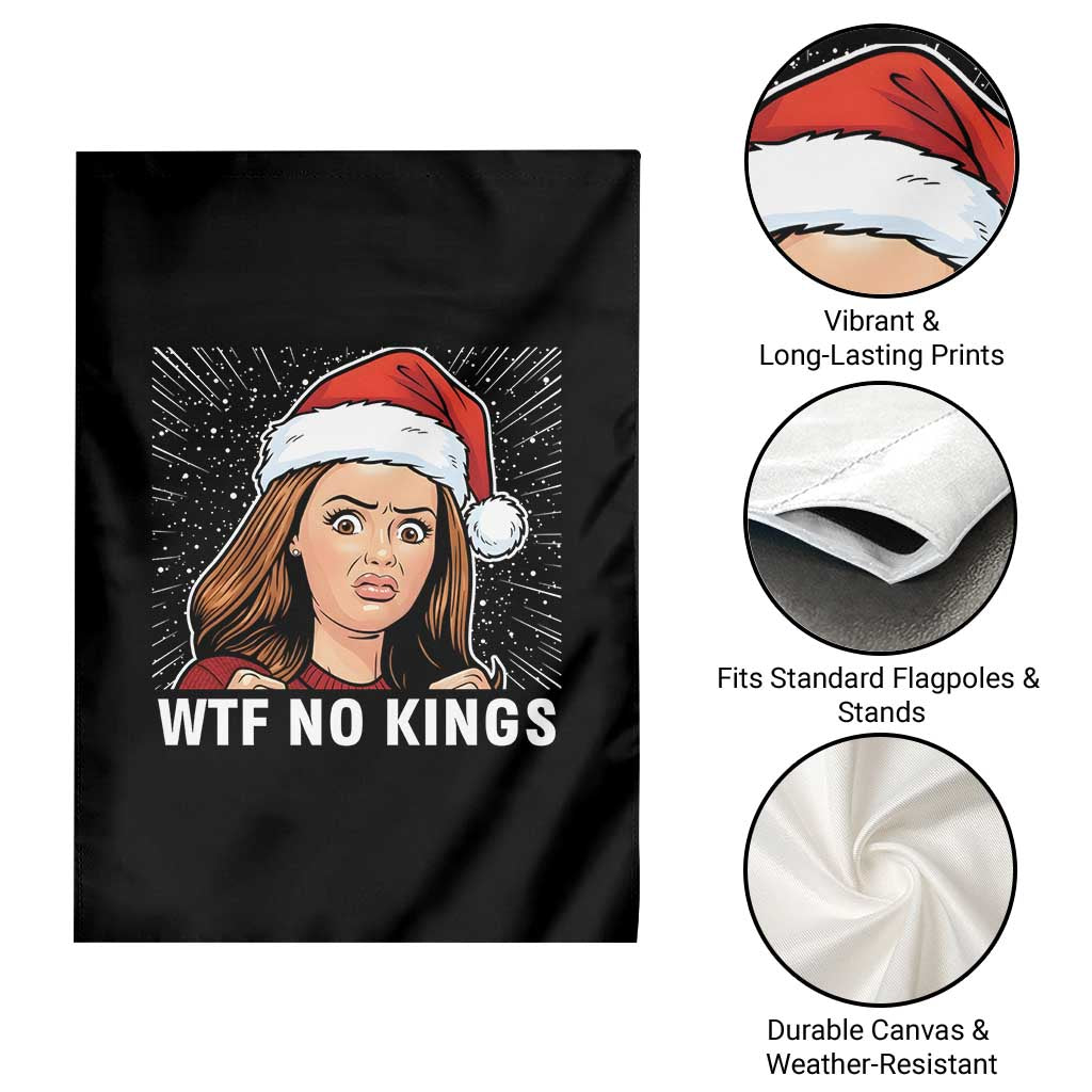 No Kings Garden Flag Funny Doll Face Meme Christmas - Wonder Print Shop