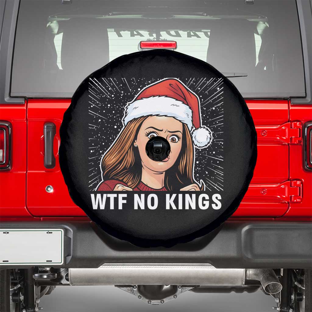 No Kings Spare Tire Cover Funny Doll Face Meme Christmas - Wonder Print Shop
