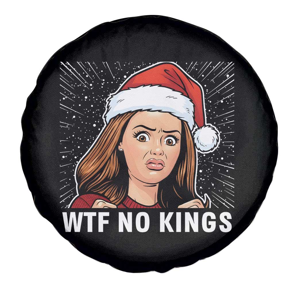 No Kings Spare Tire Cover Funny Doll Face Meme Christmas - Wonder Print Shop
