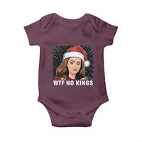 No Kings Baby Onesie Funny Doll Face Meme Christmas - Wonder Print Shop