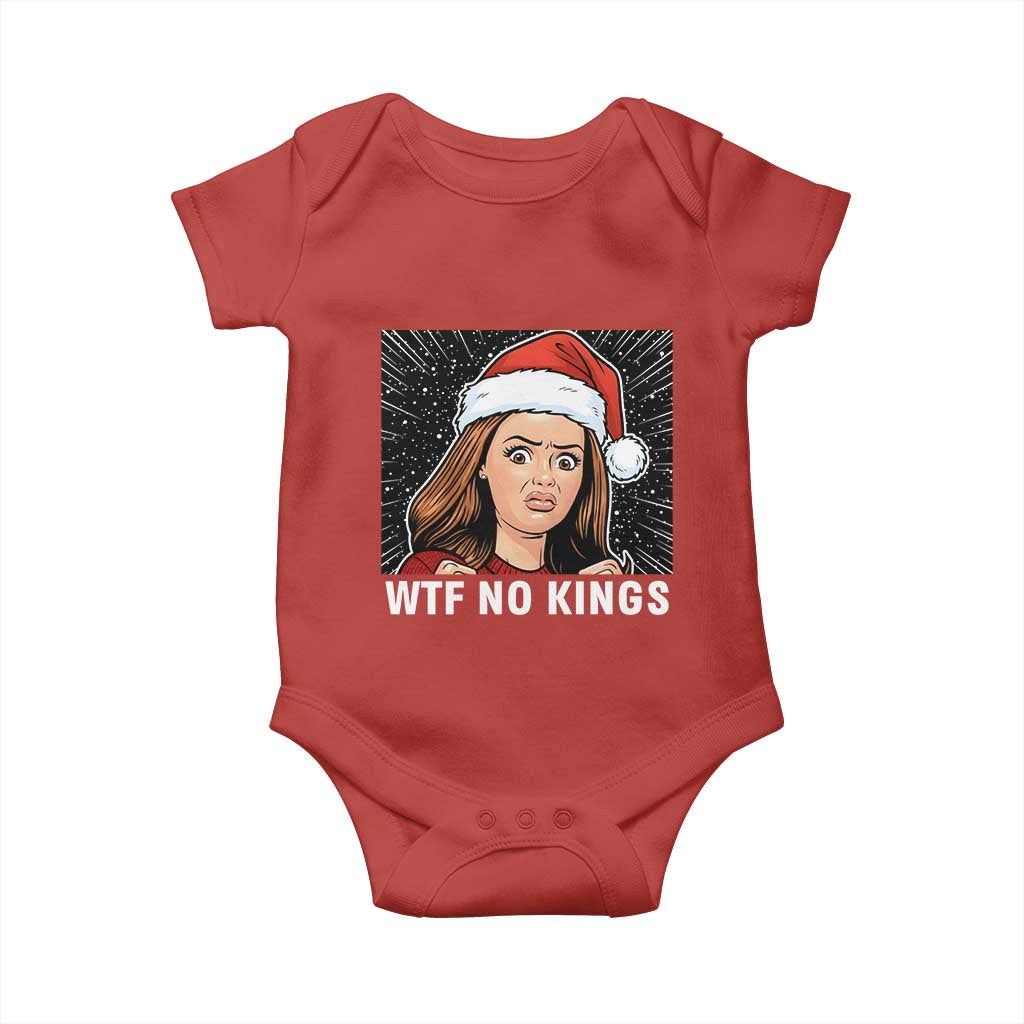 No Kings Baby Onesie Funny Doll Face Meme Christmas - Wonder Print Shop