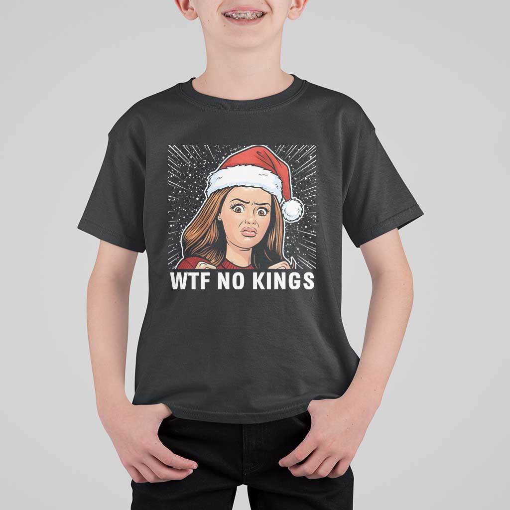No Kings T Shirt For Kid Funny Doll Face Meme Christmas - Wonder Print Shop