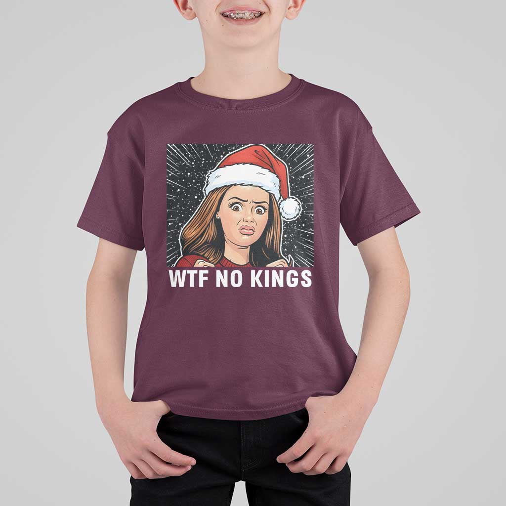 No Kings T Shirt For Kid Funny Doll Face Meme Christmas - Wonder Print Shop