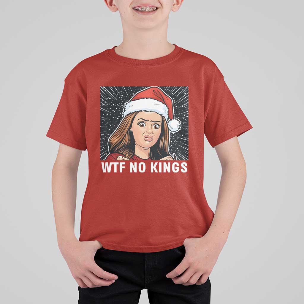 No Kings T Shirt For Kid Funny Doll Face Meme Christmas - Wonder Print Shop