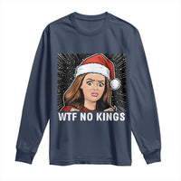 No Kings Long Sleeve Shirt Funny Doll Face Meme Christmas - Wonder Print Shop