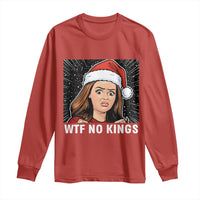 No Kings Long Sleeve Shirt Funny Doll Face Meme Christmas - Wonder Print Shop
