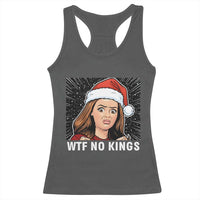 No Kings Racerback Tank Top Funny Doll Face Meme Christmas - Wonder Print Shop