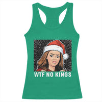 No Kings Racerback Tank Top Funny Doll Face Meme Christmas - Wonder Print Shop