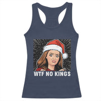 No Kings Racerback Tank Top Funny Doll Face Meme Christmas - Wonder Print Shop