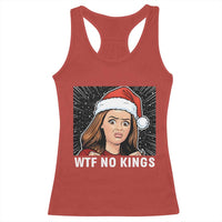 No Kings Racerback Tank Top Funny Doll Face Meme Christmas - Wonder Print Shop