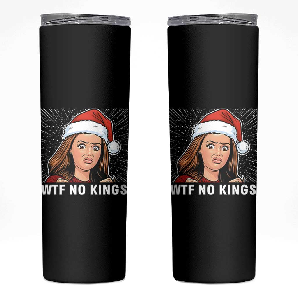 No Kings Skinny Tumbler Funny Doll Face Meme Christmas - Wonder Print Shop