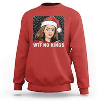 No Kings Sweatshirt Funny Doll Face Meme Christmas - Wonder Print Shop