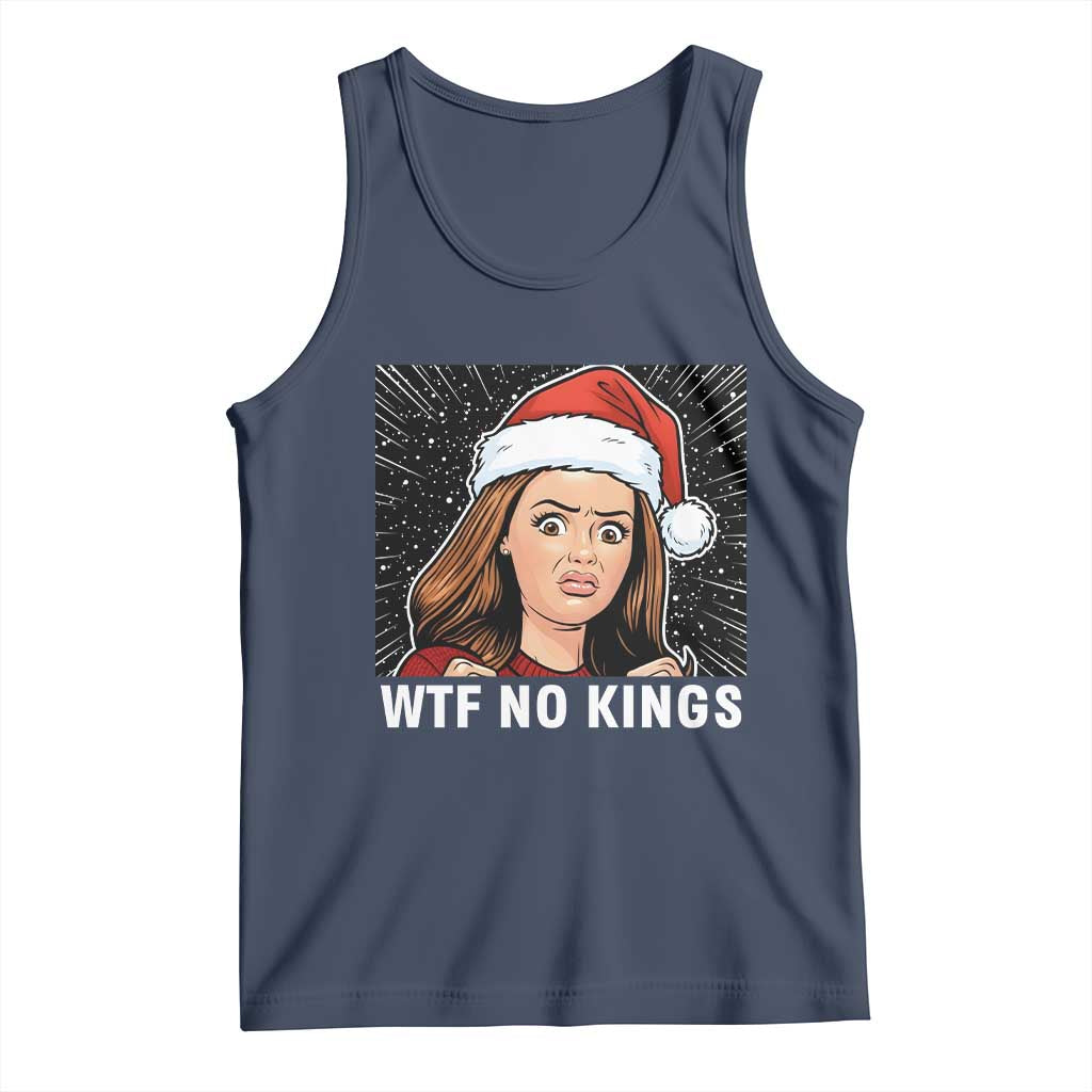 No Kings Tank Top Funny Doll Face Meme Christmas - Wonder Print Shop