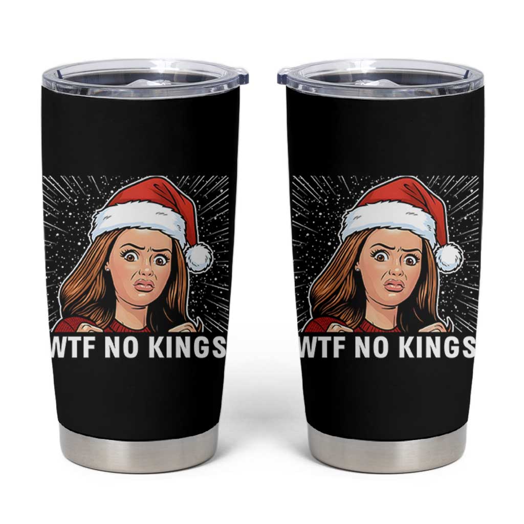 No Kings Tumbler Cup Funny Doll Face Meme Christmas - Wonder Print Shop