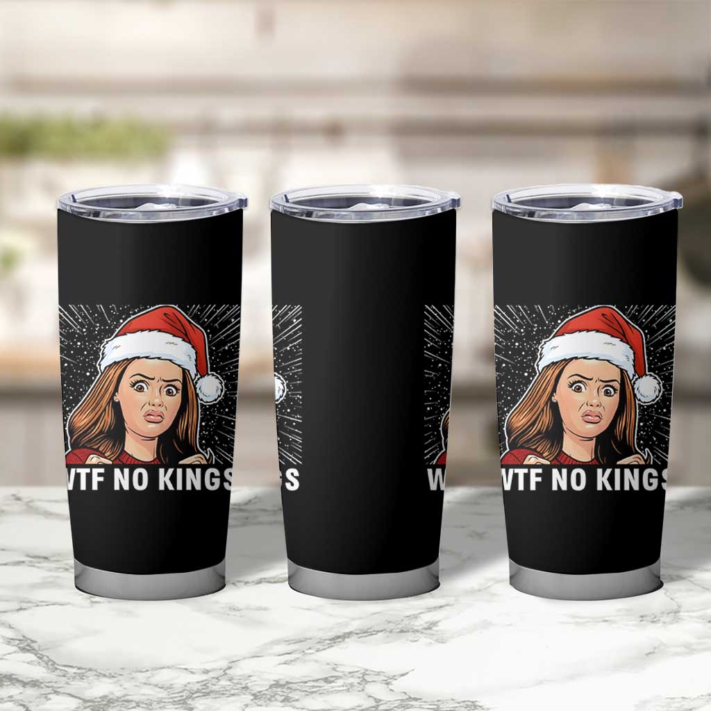 No Kings Tumbler Cup Funny Doll Face Meme Christmas - Wonder Print Shop