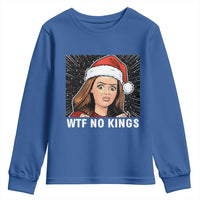 No Kings Youth Sweatshirt Funny Doll Face Meme Christmas - Wonder Print Shop