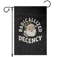Funny Santa Camo Christmas Garden Flag Radicalized By Basic Decency - Wonder Print Shop