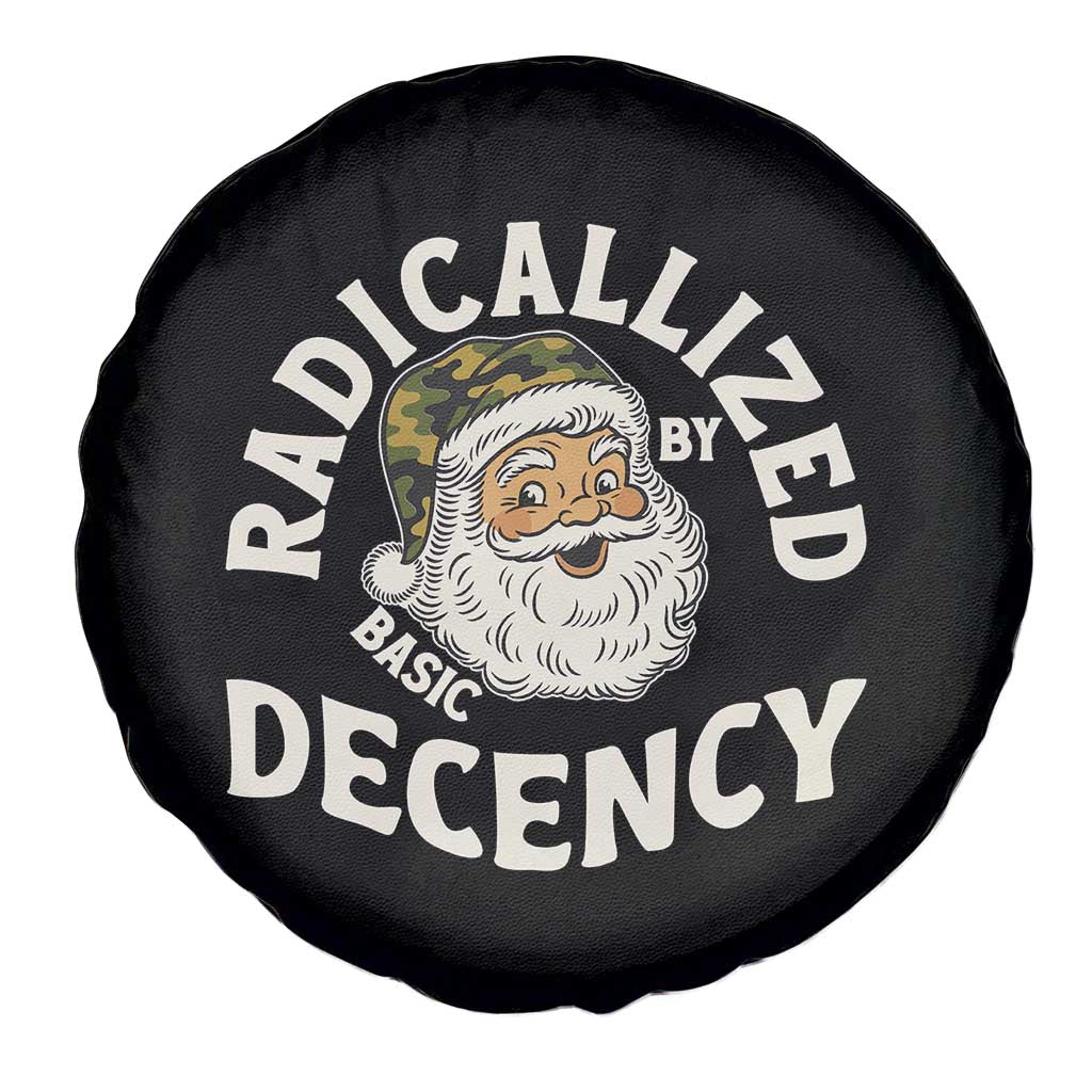 Funny Santa Camo Christmas Spare Tire Cover Radicalized By Basic Decency - Wonder Print Shop