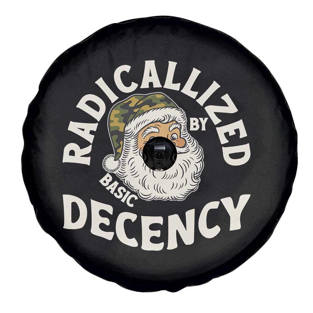 Funny Santa Camo Christmas Spare Tire Cover Radicalized By Basic Decency - Wonder Print Shop