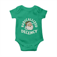 Funny Santa Camo Christmas Baby Onesie Radicalized By Basic Decency - Wonder Print Shop