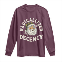 Funny Santa Camo Christmas Long Sleeve Shirt Radicalized By Basic Decency - Wonder Print Shop