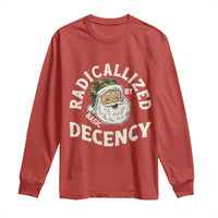 Funny Santa Camo Christmas Long Sleeve Shirt Radicalized By Basic Decency - Wonder Print Shop