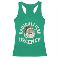 Funny Santa Camo Christmas Racerback Tank Top Radicalized By Basic Decency - Wonder Print Shop