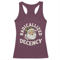 Funny Santa Camo Christmas Racerback Tank Top Radicalized By Basic Decency - Wonder Print Shop