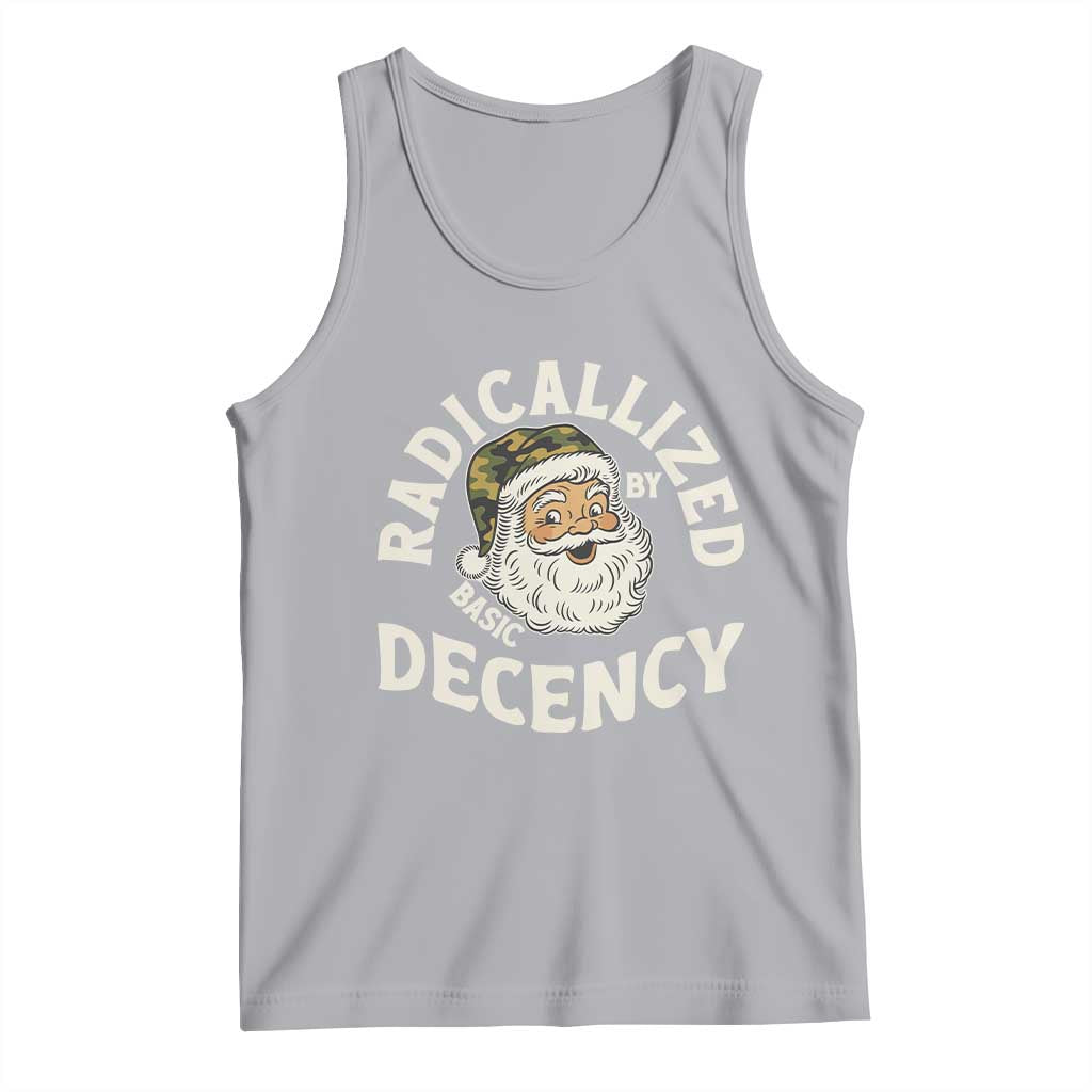 Funny Santa Camo Christmas Tank Top Radicalized By Basic Decency - Wonder Print Shop