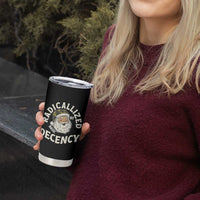 Funny Santa Camo Christmas Tumbler Cup Radicalized By Basic Decency - Wonder Print Shop