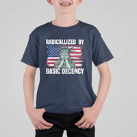 Statue of Liberty Patriotic T Shirt For Kid Radicalized By Basic Decency - Wonder Print Shop