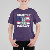 Statue of Liberty Patriotic T Shirt For Kid Radicalized By Basic Decency - Wonder Print Shop