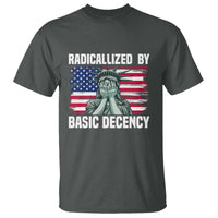 Statue of Liberty Patriotic T Shirt Radicalized By Basic Decency - Wonder Print Shop
