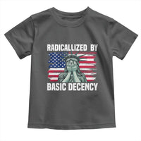 Statue of Liberty Patriotic Toddler T Shirt Radicalized By Basic Decency - Wonder Print Shop