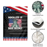 Statue of Liberty Patriotic Garden Flag Radicalized By Basic Decency