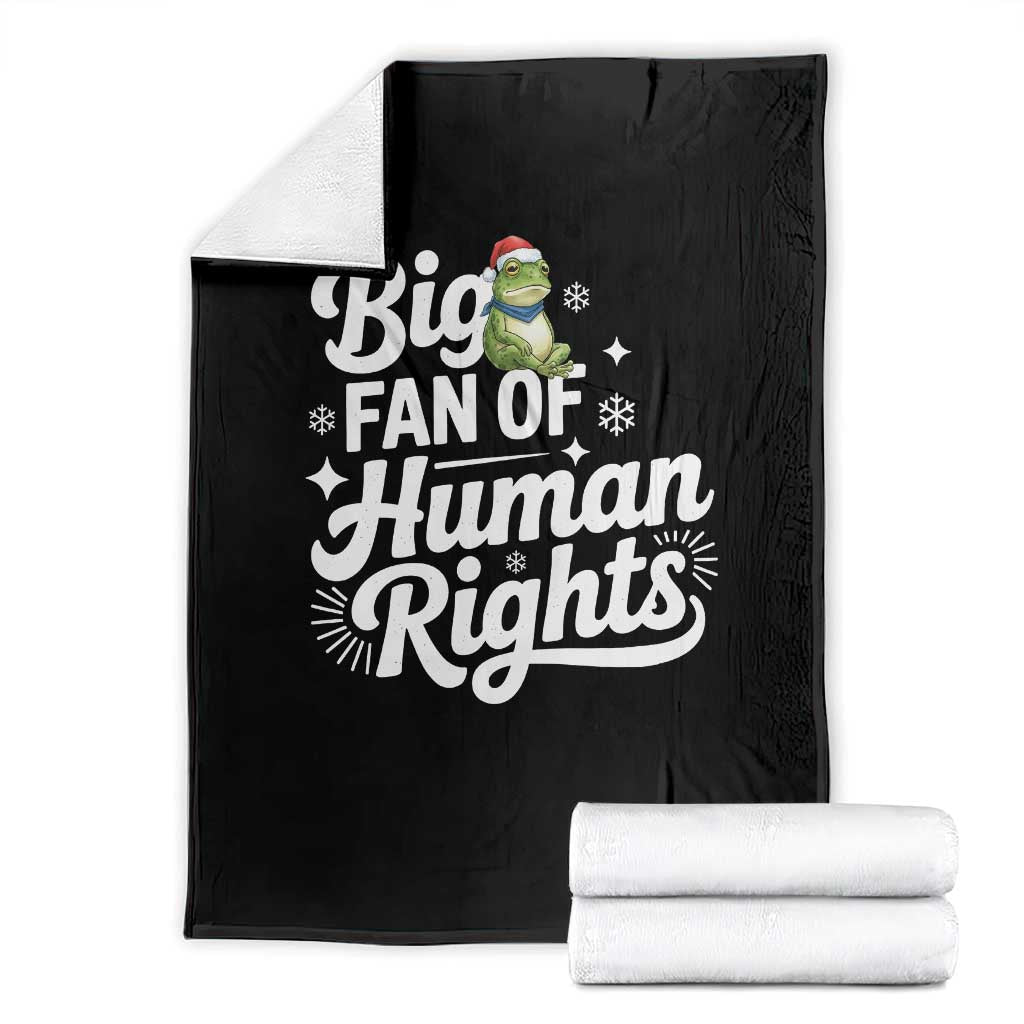 Resist Frog Christmas Throw Blanket Big Fan Of Human Rights Political Meme - Wonder Print Shop