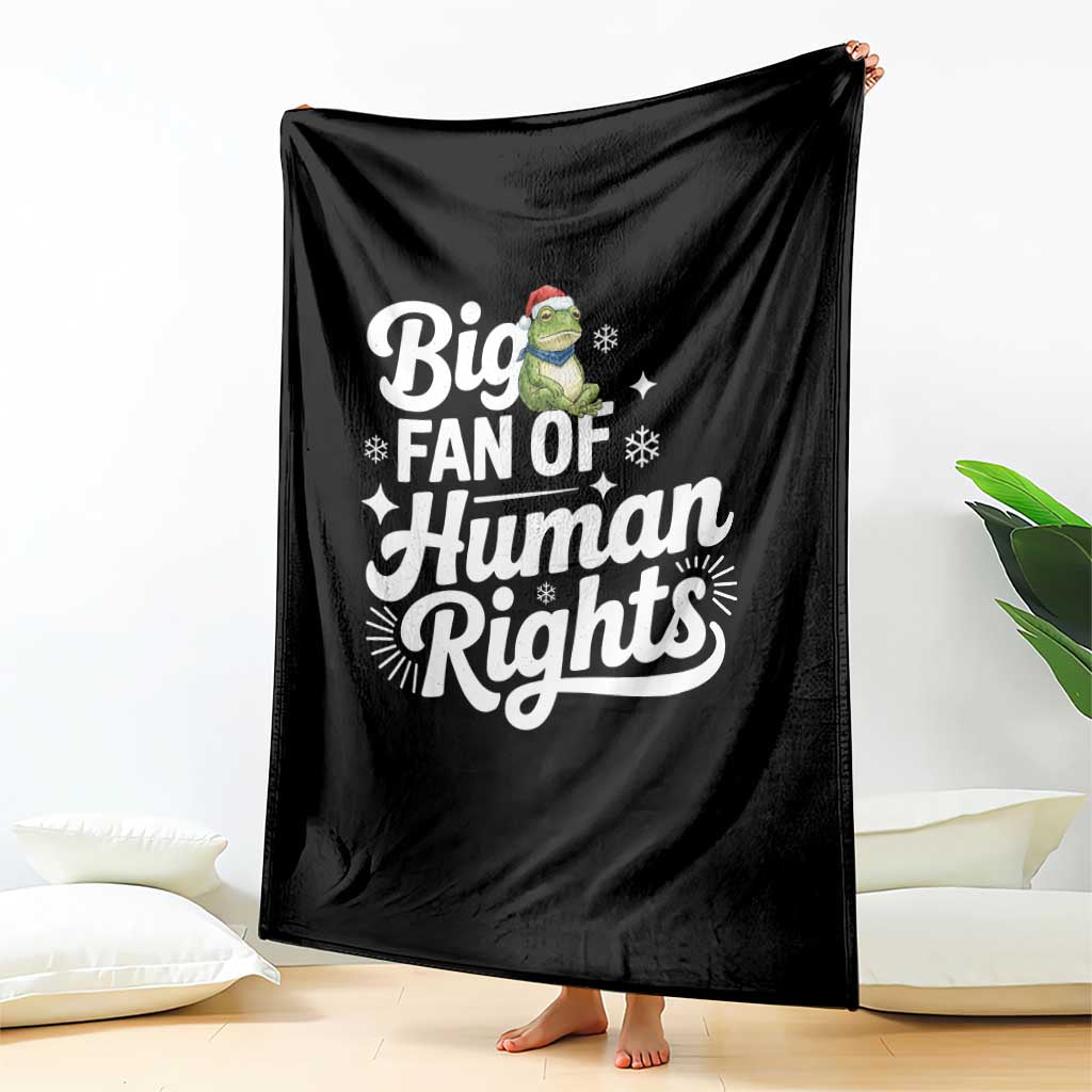 Resist Frog Christmas Throw Blanket Big Fan Of Human Rights Political Meme - Wonder Print Shop