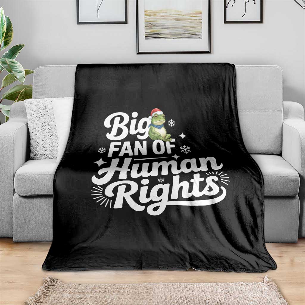 Resist Frog Christmas Throw Blanket Big Fan Of Human Rights Political Meme - Wonder Print Shop