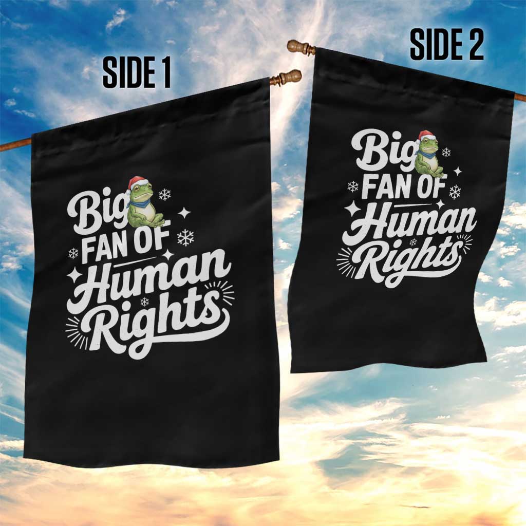 Resist Frog Christmas Garden Flag Big Fan Of Human Rights Political Meme - Wonder Print Shop