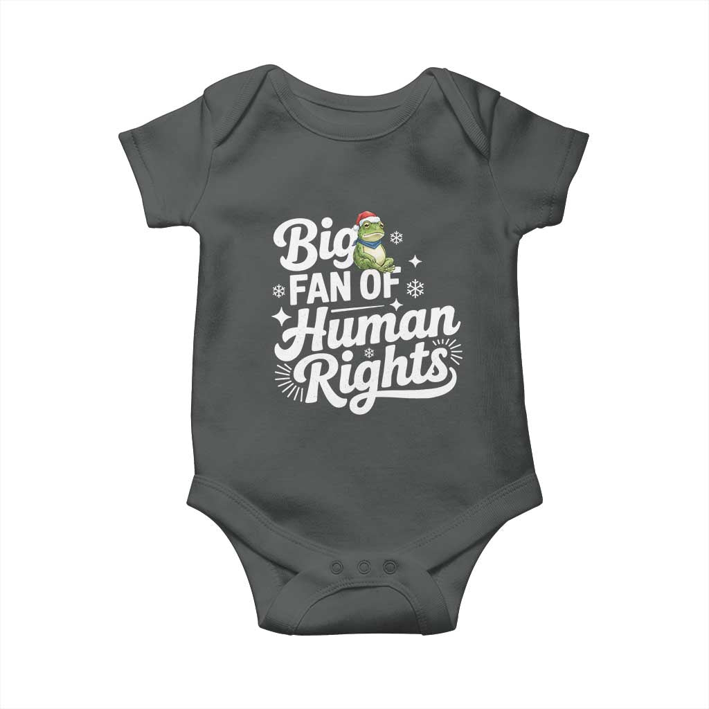 Resist Frog Christmas Baby Onesie Big Fan Of Human Rights Political Meme - Wonder Print Shop