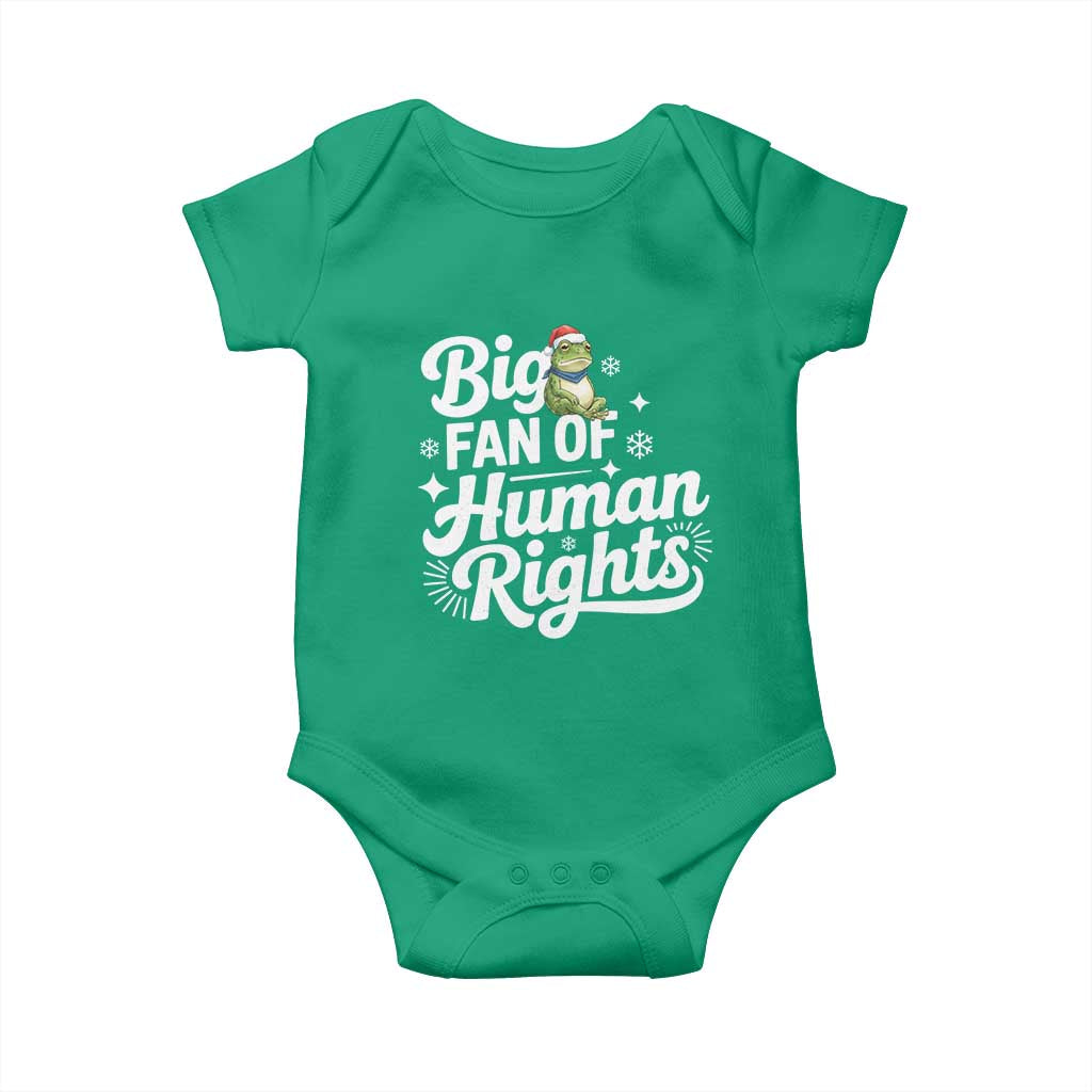 Resist Frog Christmas Baby Onesie Big Fan Of Human Rights Political Meme - Wonder Print Shop