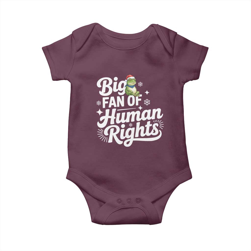 Resist Frog Christmas Baby Onesie Big Fan Of Human Rights Political Meme - Wonder Print Shop